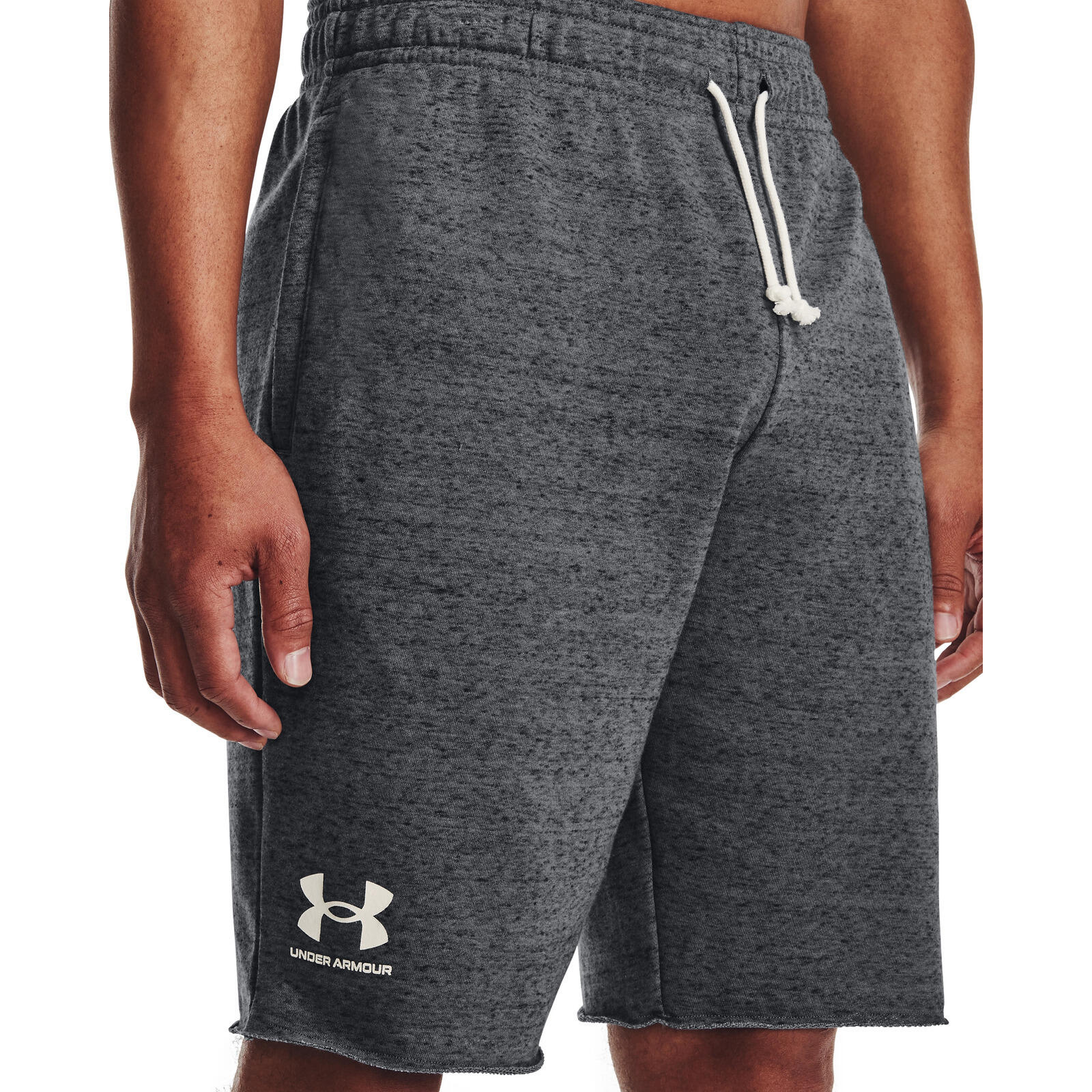Pantaloncini Under Armour Ua Rival Terry, Grigio, Uomini 4/5