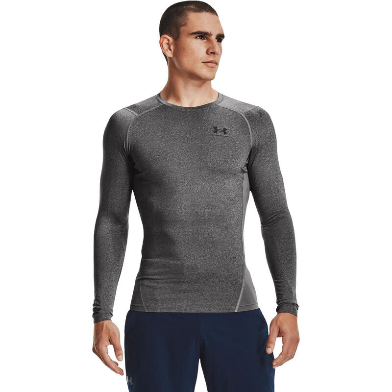 Sport felső Under Armour Heatgear Compression Longsleeve, Szürke, Férfiak