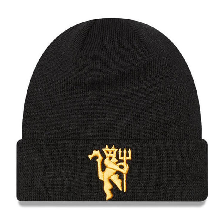 Boon New Era United FC Seasonal Black Cuff Beanie, Zwart, Mannen