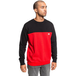 Blouse Dc Shoes Rebel Crew Block 3 Red/black, Rood, Mannen