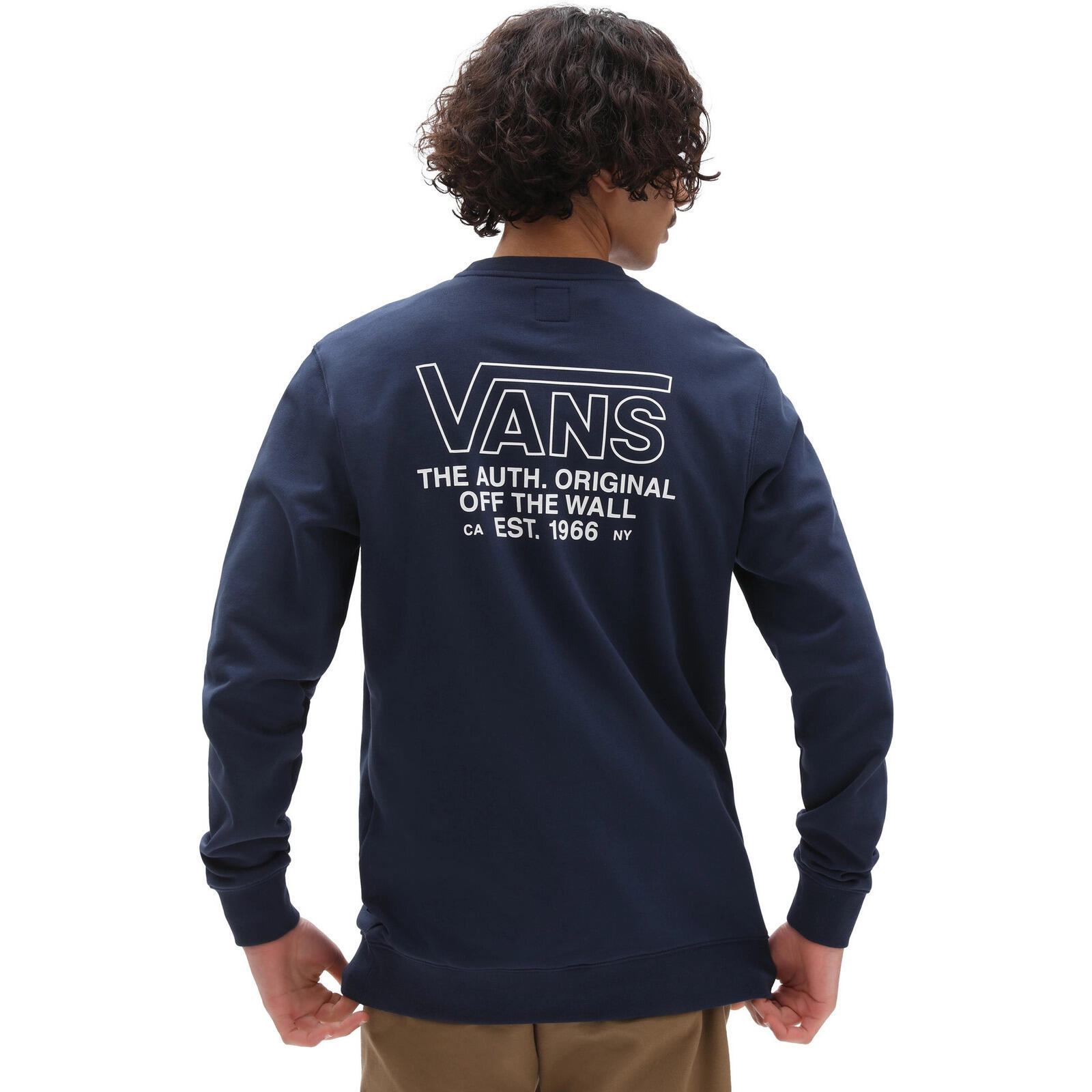 Camicetta Vans Sequence Crew, Blu, Uomini 2/5