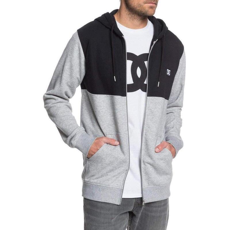 Pulóver DC Shoes Studley Zip-up Hoodie, Szürke, Férfiak