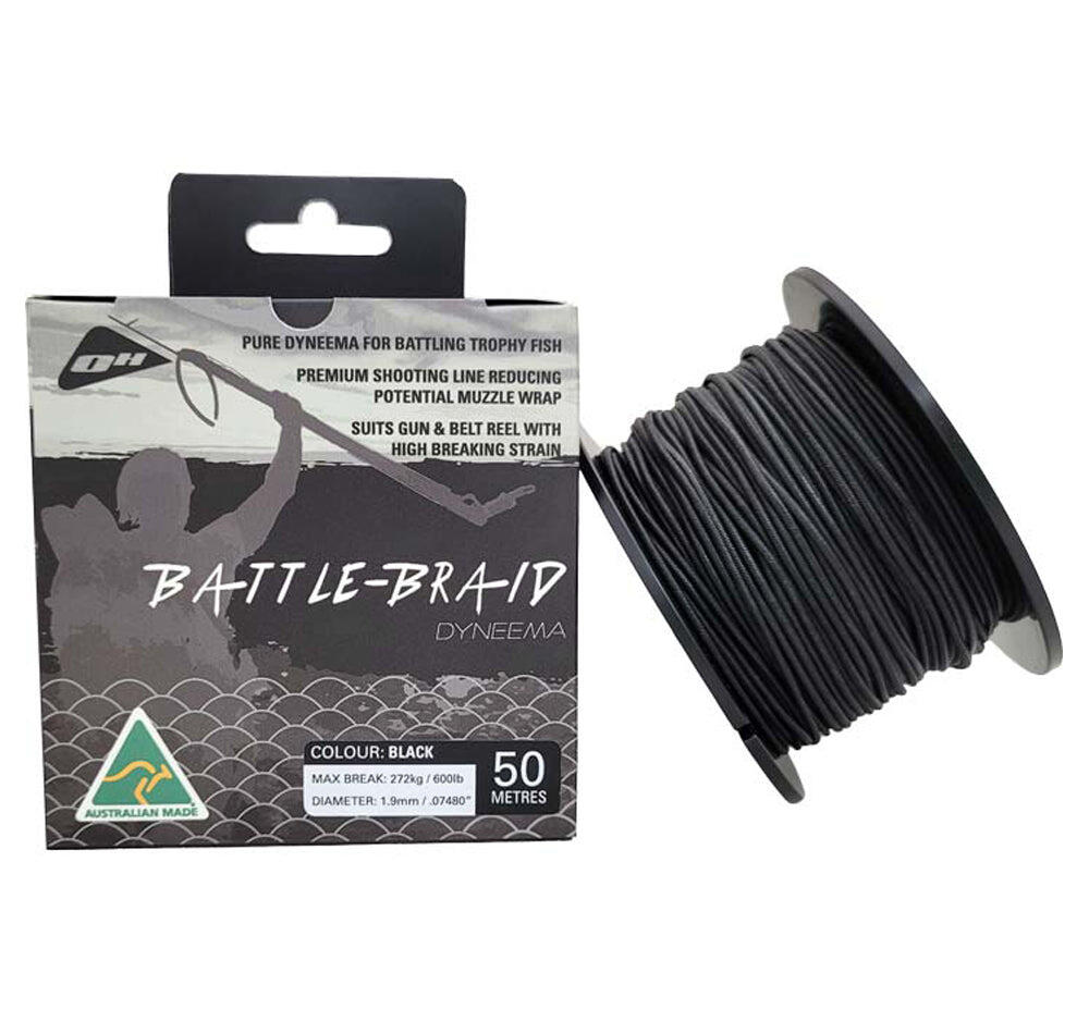 Ocean Hunter Battle Braid Dyneema 50m - BLACK
