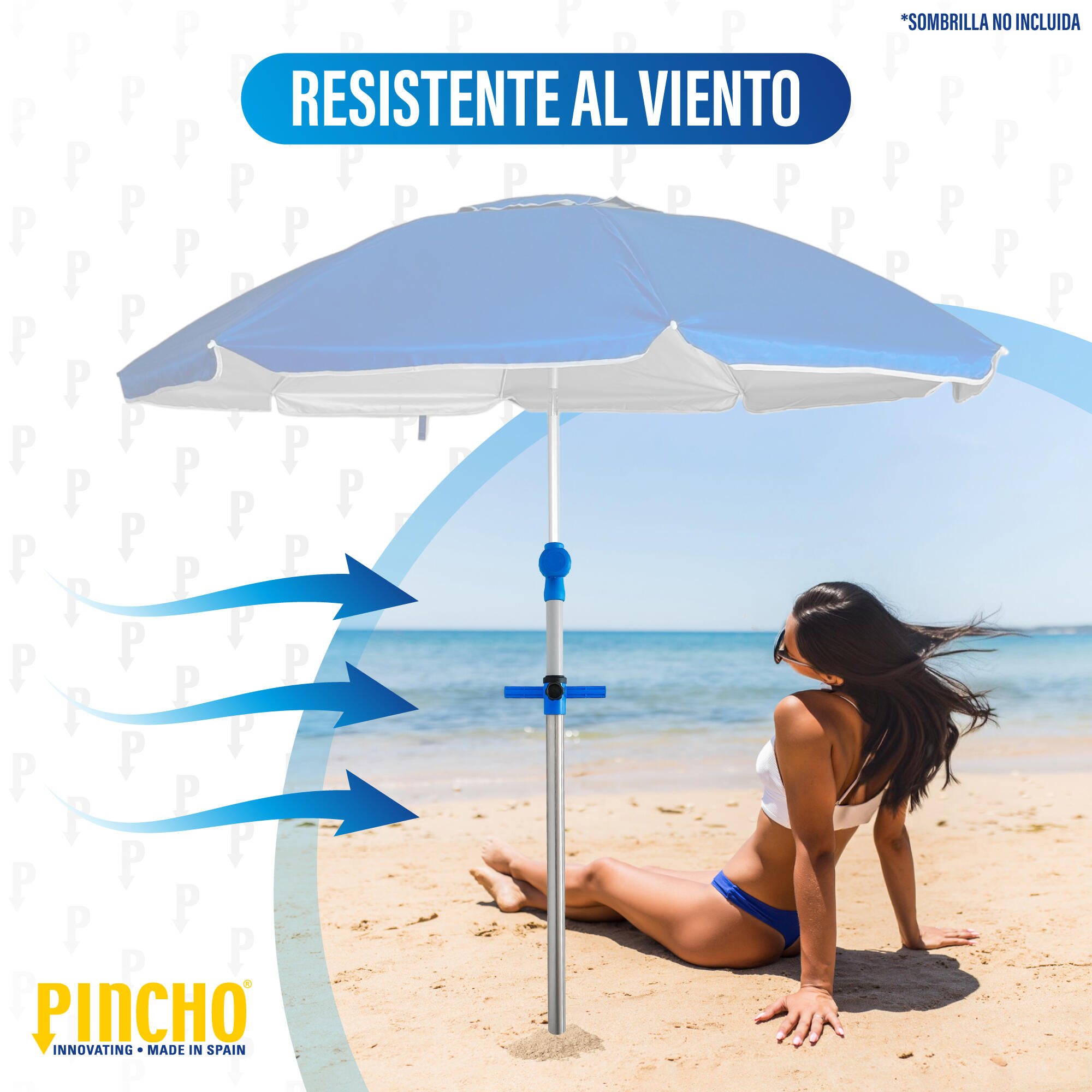 Pincho para Sombrilla Doble Agarre Topo 3/6