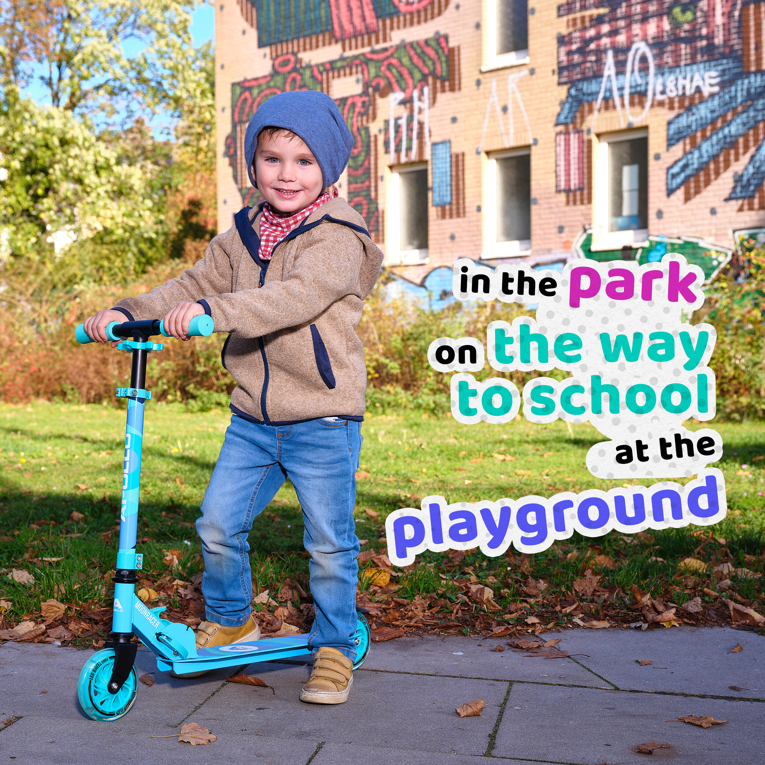 Scooter LED - Moonracer - Stadstep voor kinderen met vering 7/7