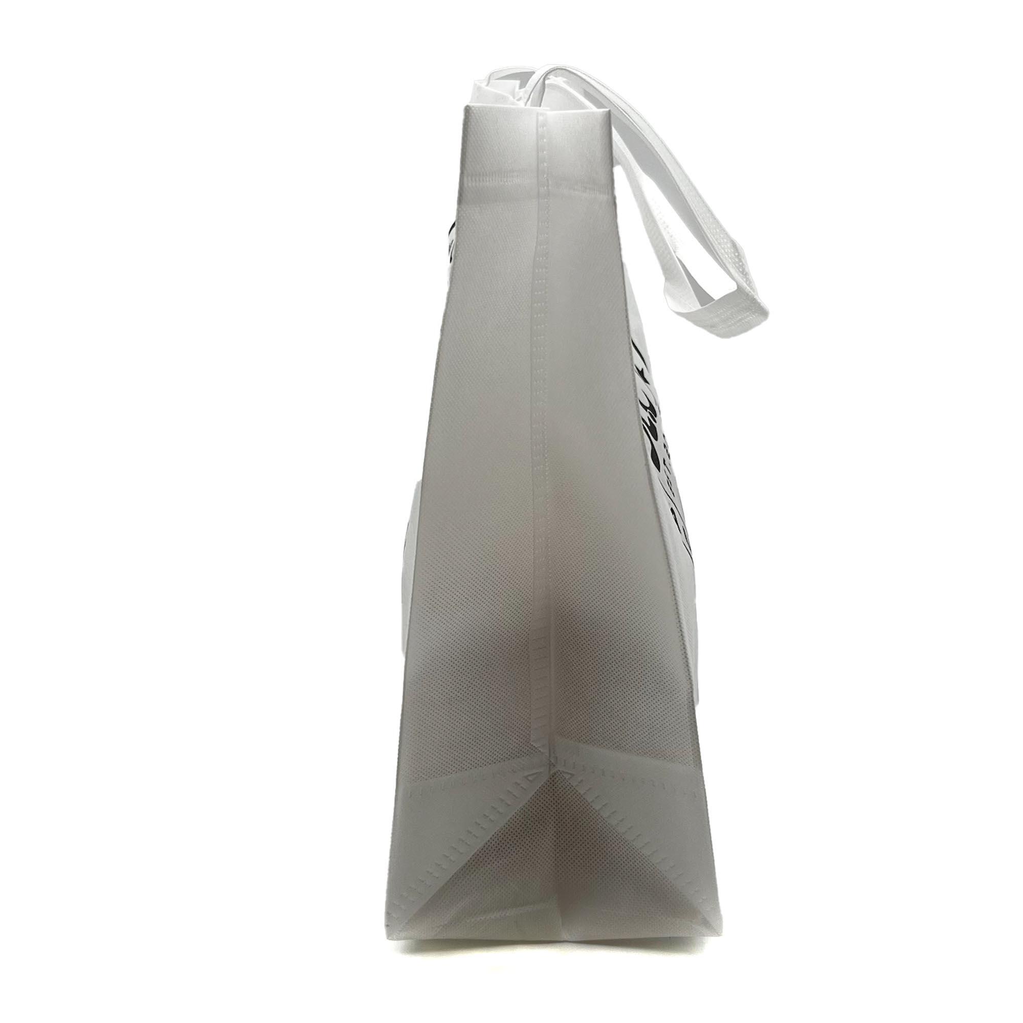 BOLSA JLC MAKE YOUR LURES ecológico sin tejer TST TNT NOW WOVEN BLANCA 40+14X34 2/5