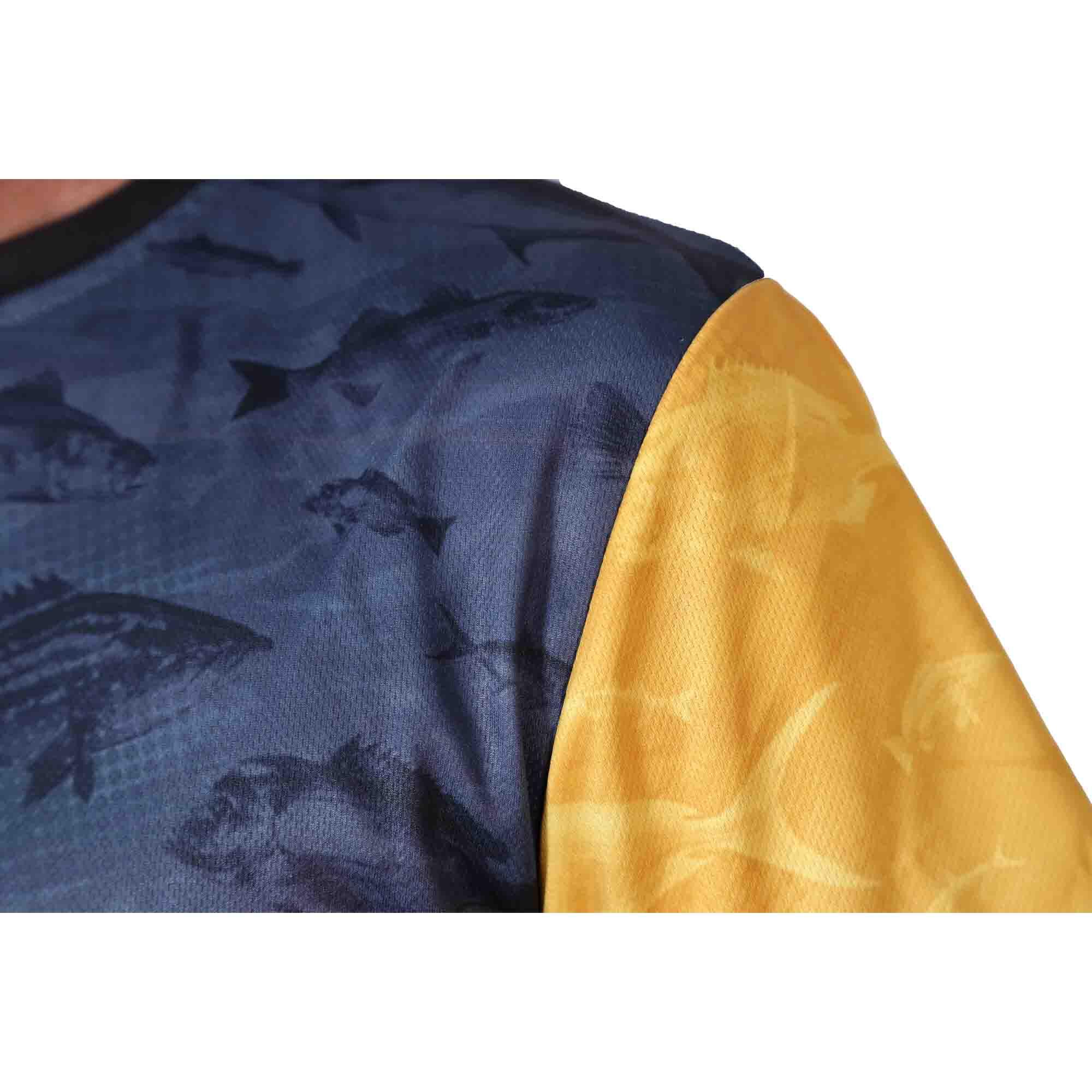 Camiseta Pesca Hombre Fish Camo JLC Gris Manga Corta M 3/5
