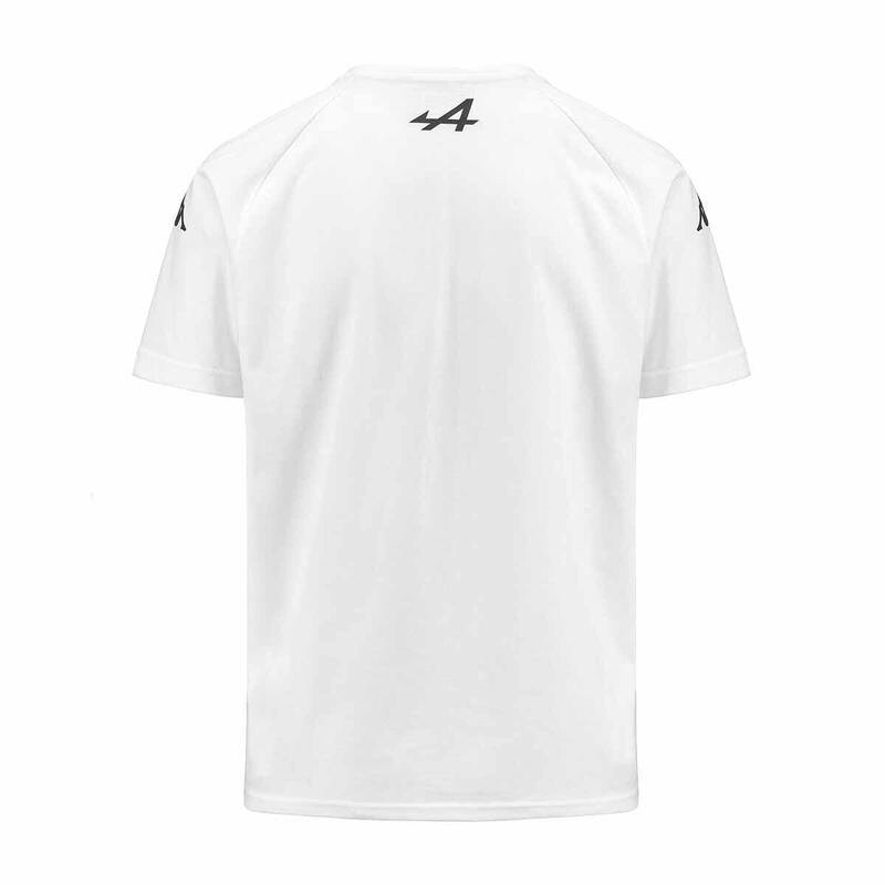 kappa t-shirt da bambino in cotone bianco da educazione fisica