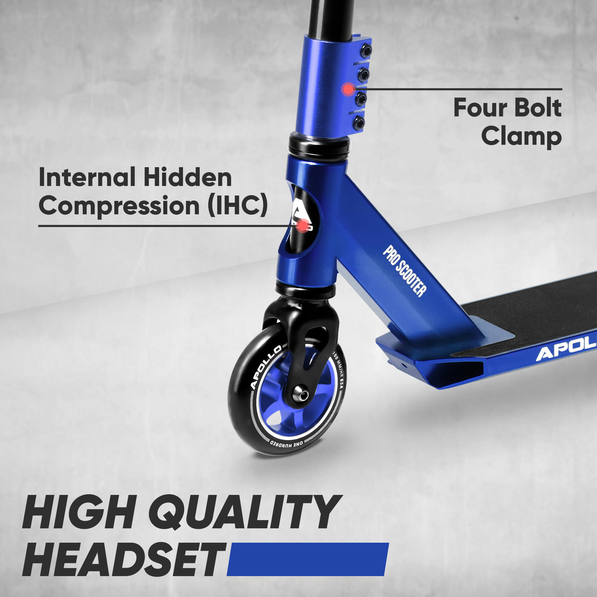 Trottinette Freestyle 'Star Pro' Semi-Pro - Robuste avec Roulements ABEC 9 4/7