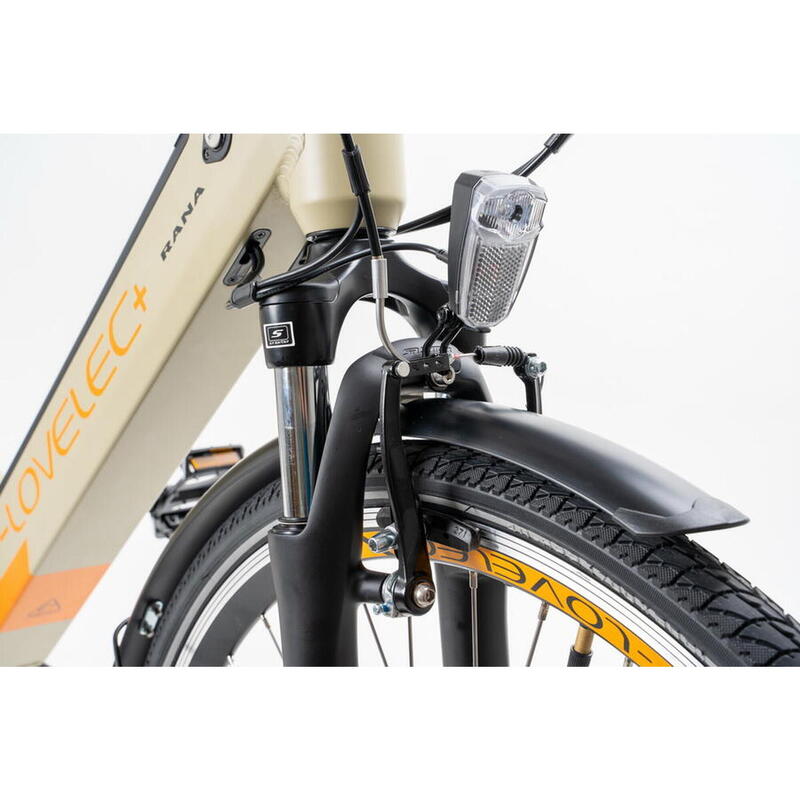 Bicicleta Eléctrica Lovelec Rana - Beige - 250W