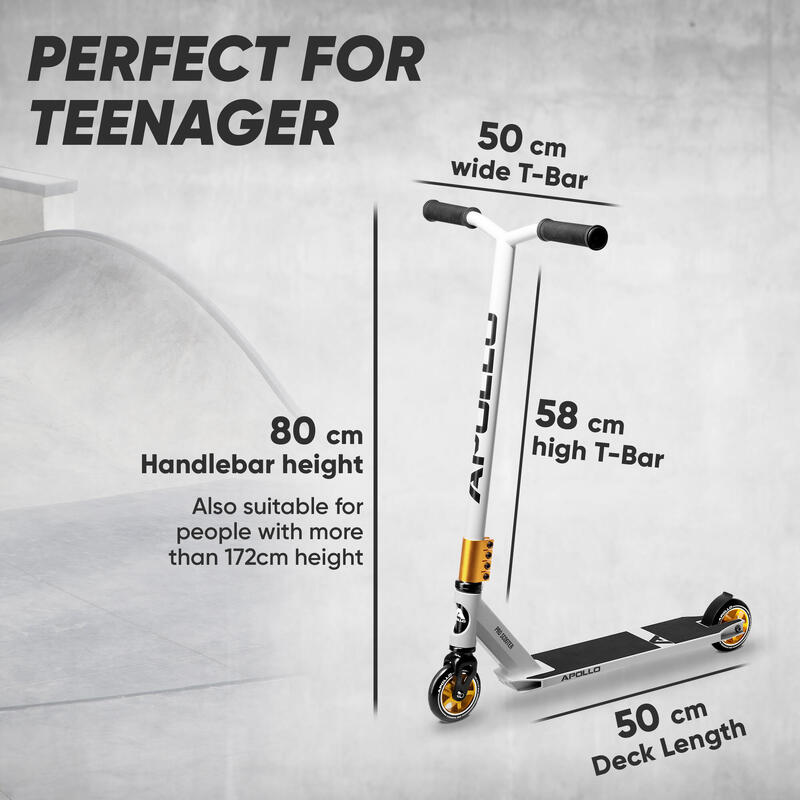 Trottinette Freestyle 'Star Pro' Semi-Pro - Robuste avec Roulements ABEC 9