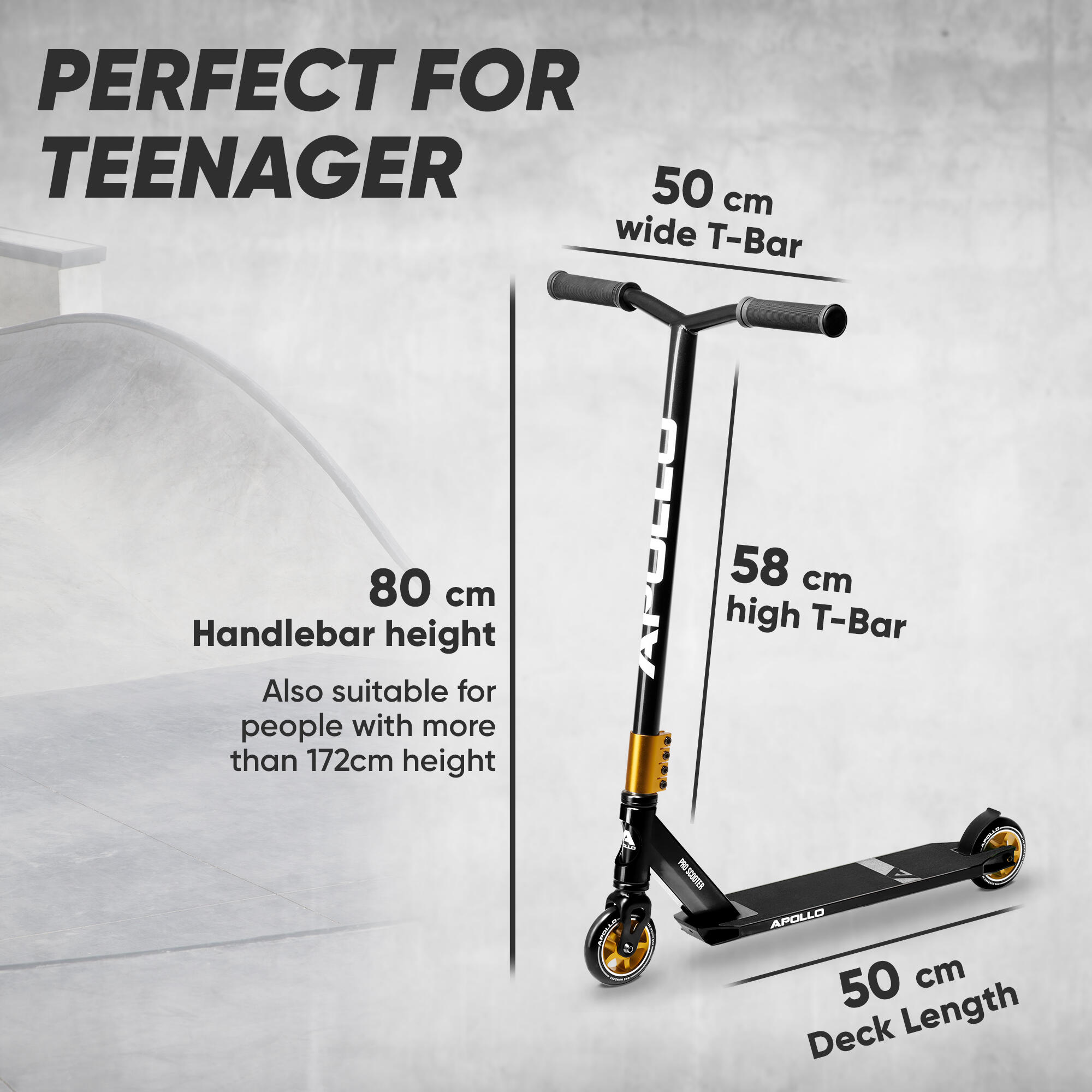 Stuntstep 'Star Pro' Hoogwaardige geanodiseerde pro stuntstep 6/7