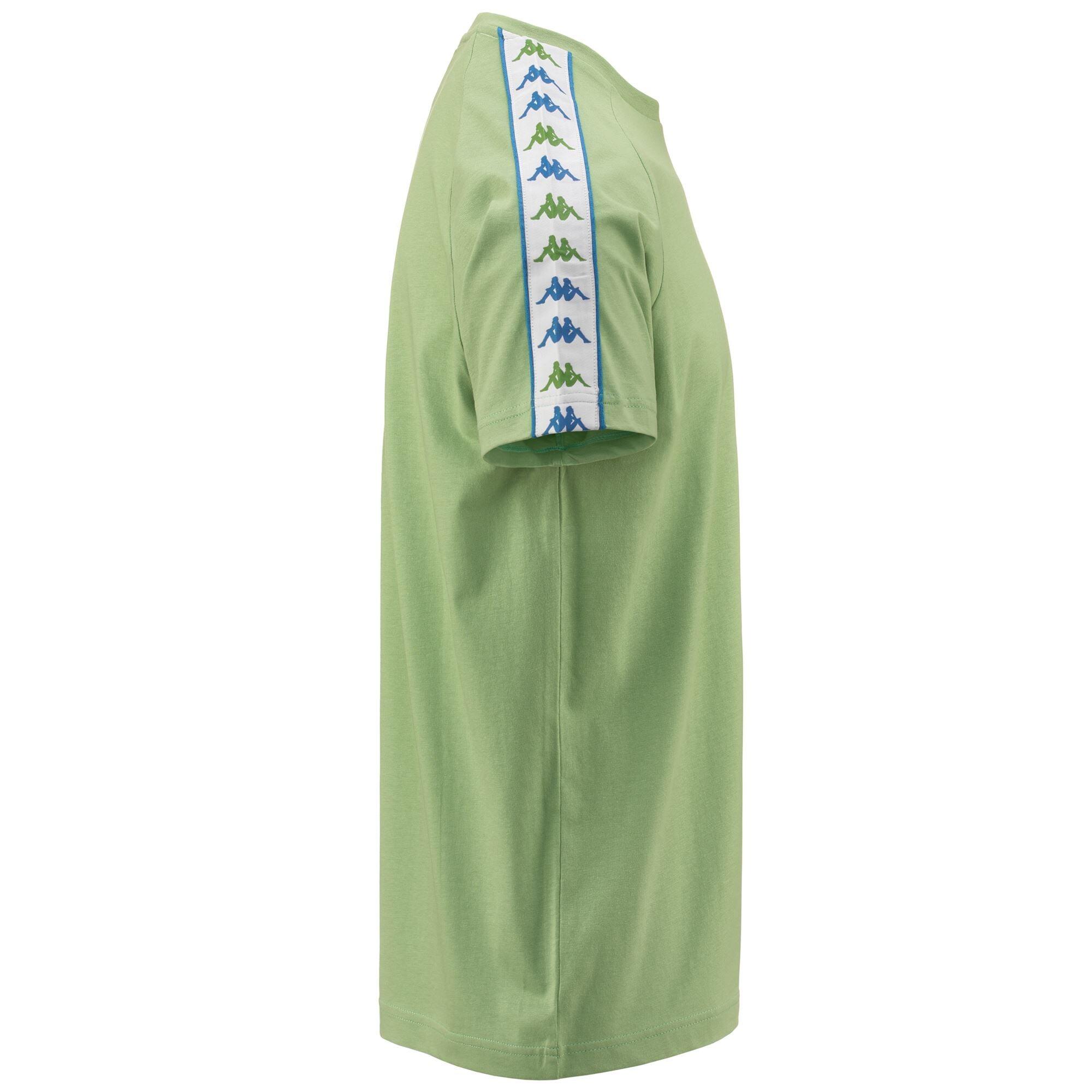 T shirt maglietta da uomo in cotone verde da sport street 2/7