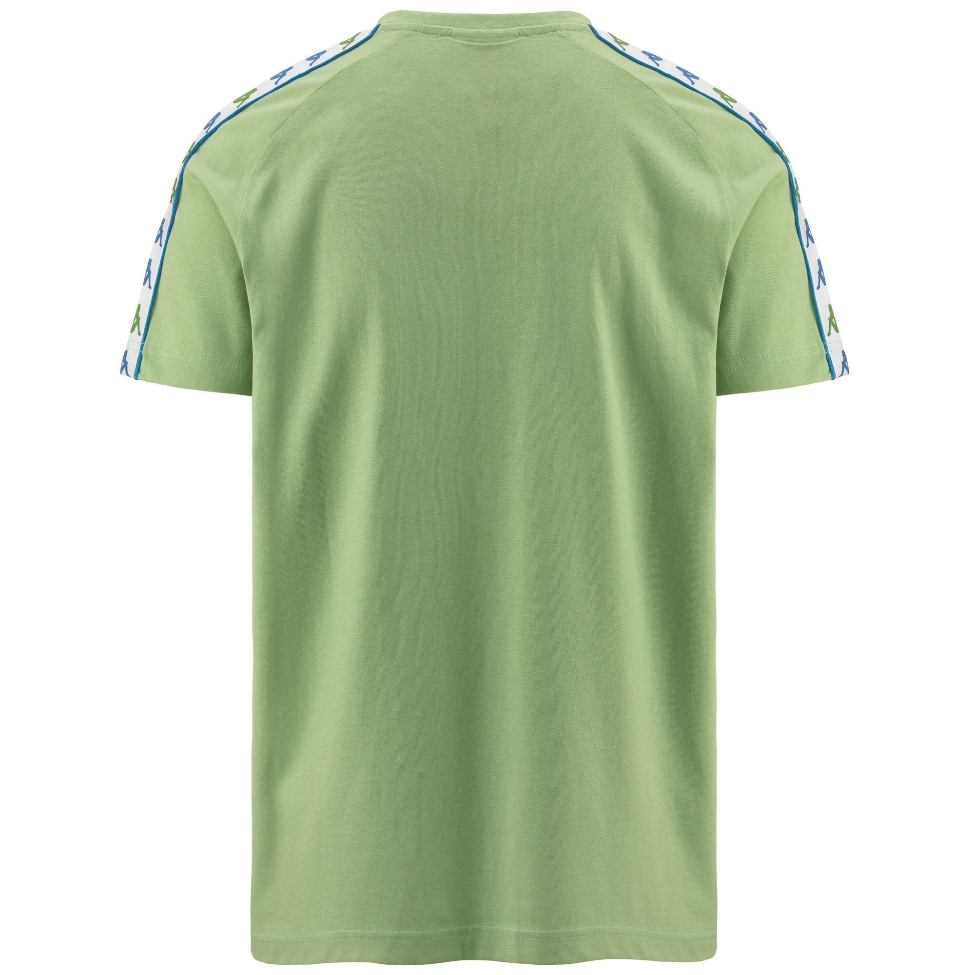 T shirt maglietta da uomo in cotone verde da sport street 3/7