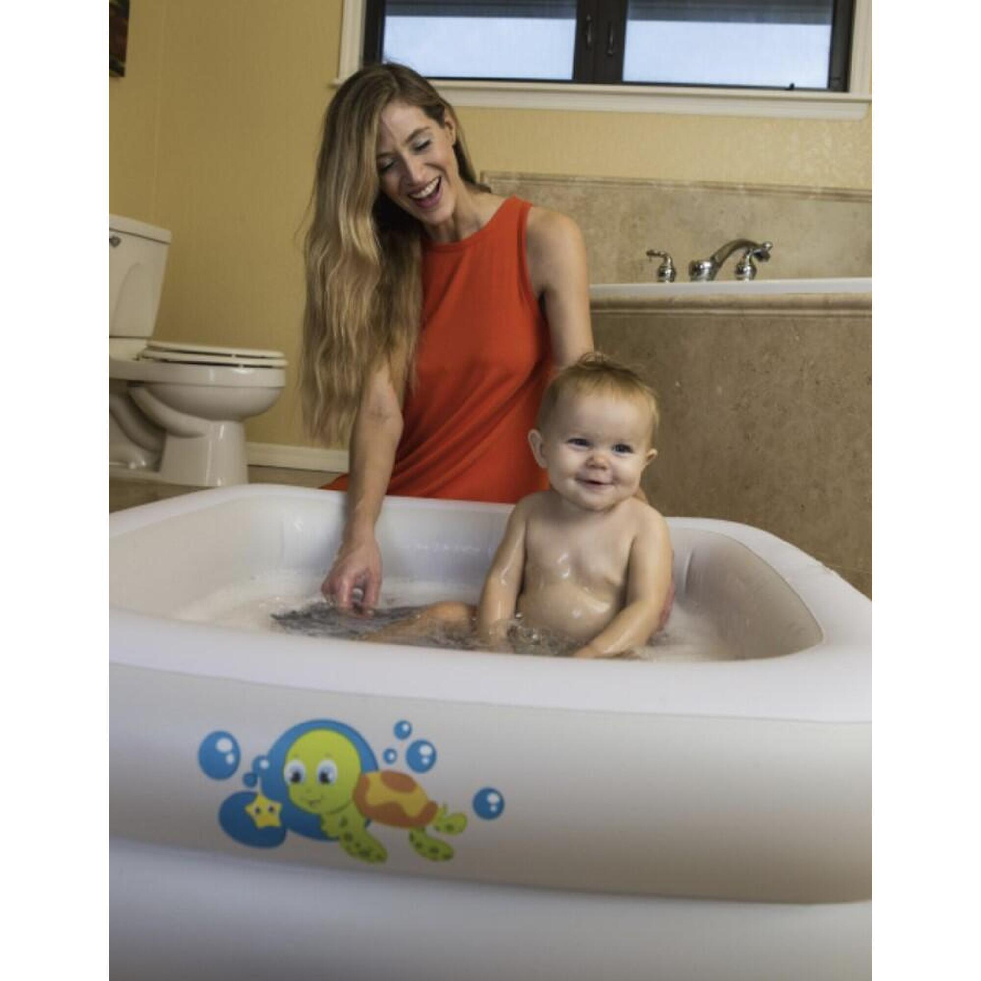 Piscina gonflabila pentru copii, 86x86x25 cm, patrata Bestway 51116