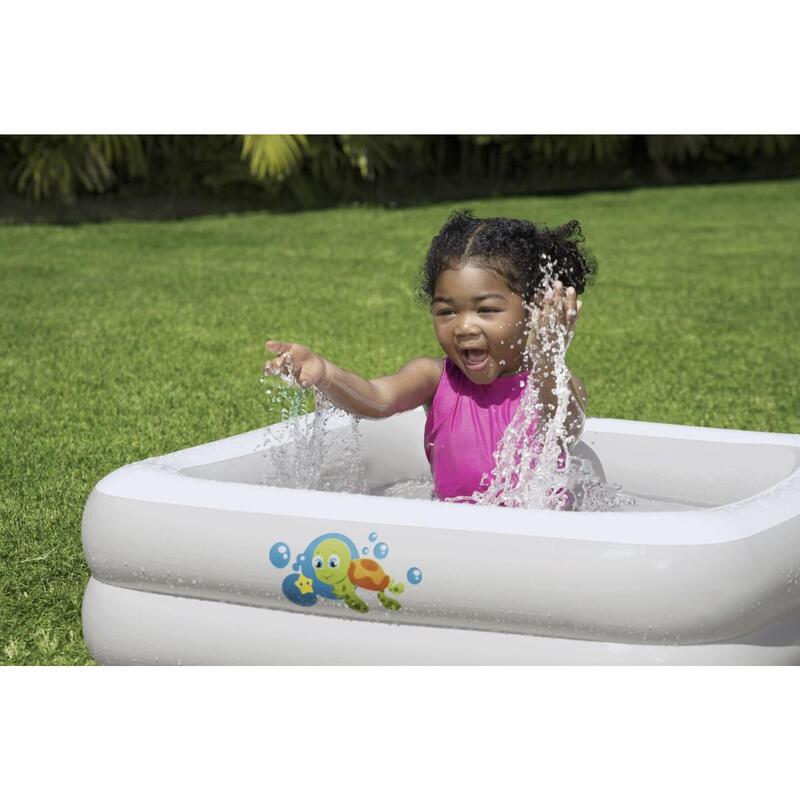 Piscina gonflabila pentru copii, 86x86x25 cm, patrata Bestway 51116