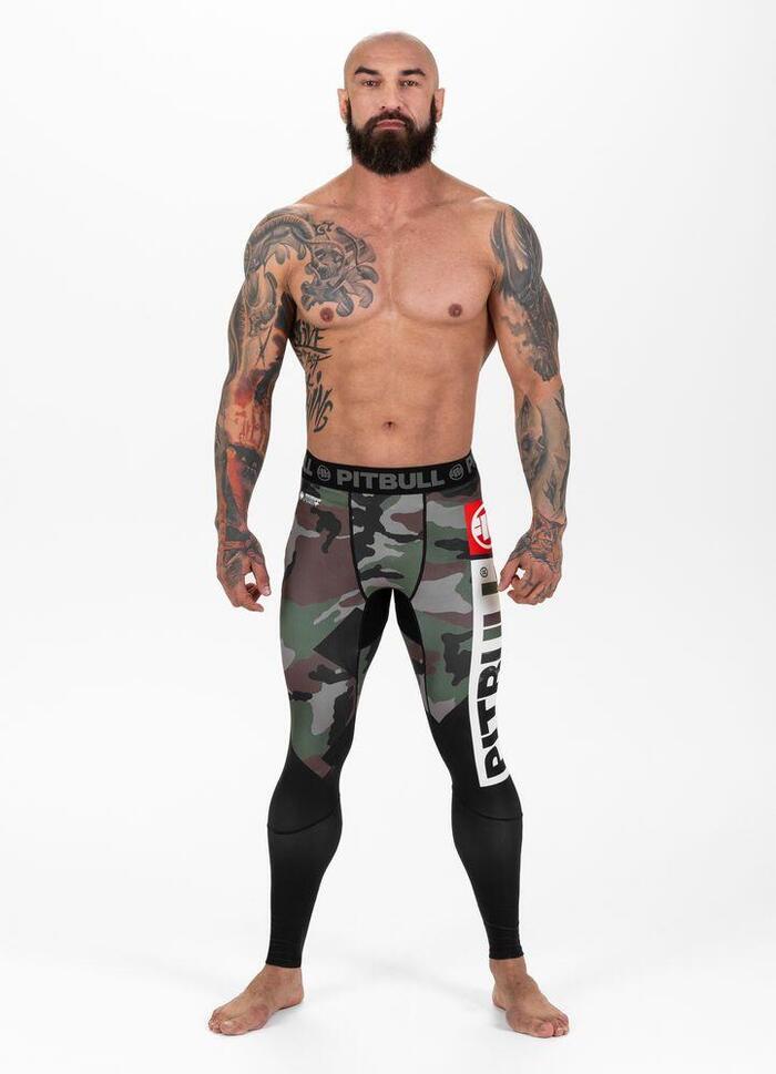 Legginsy dla dorosłych techniczne sportowe Cross Camo