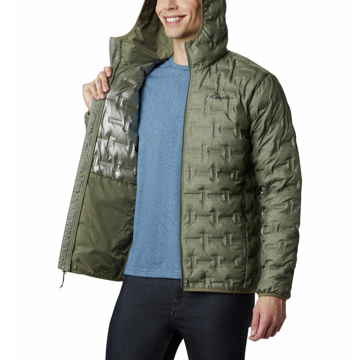 Kurtka Turystyczna Puchowa Męska Columbia Delta Ridge Down Hooded Jacket 4/6