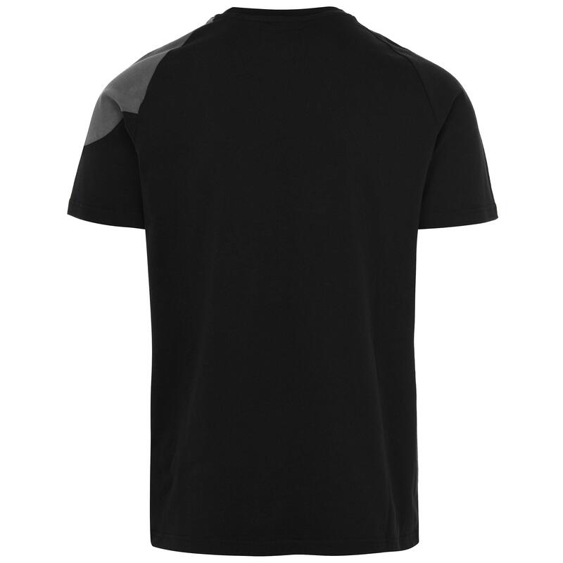 kappa t-shirt da uomo in cotone nero da fitness .