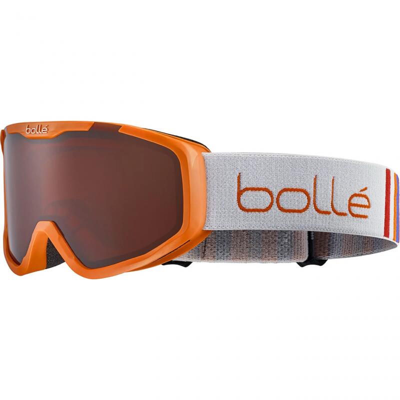 BOLLE Masque de ski ROCKET - couleur ORANGE MAT / ecran ROSY BRONZE CAT 3