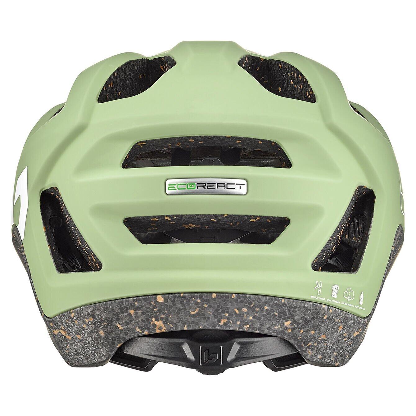 Casque de vélo urbain « REACT », mat matcha 2/4
