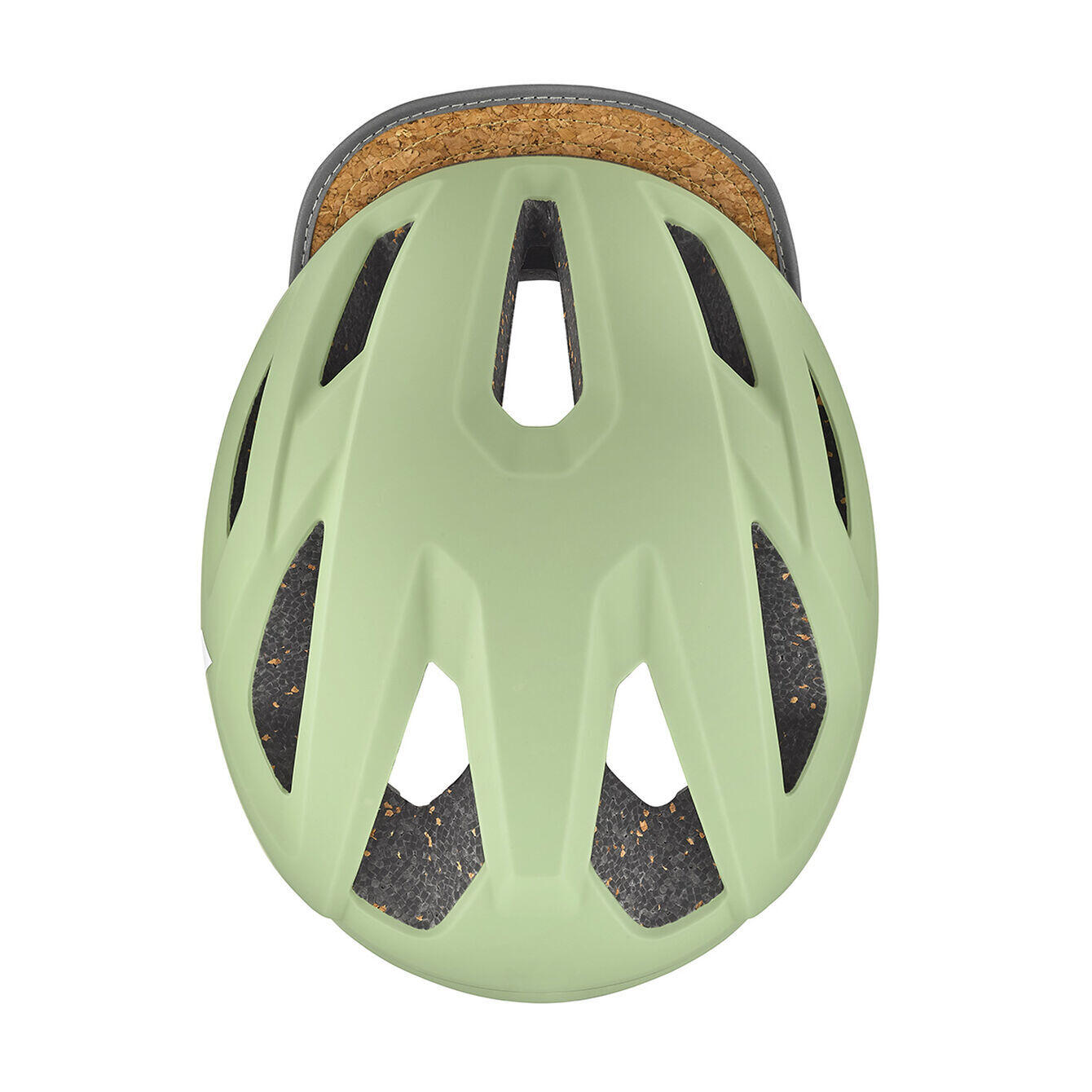 Casque de vélo urbain « REACT », mat matcha 4/4