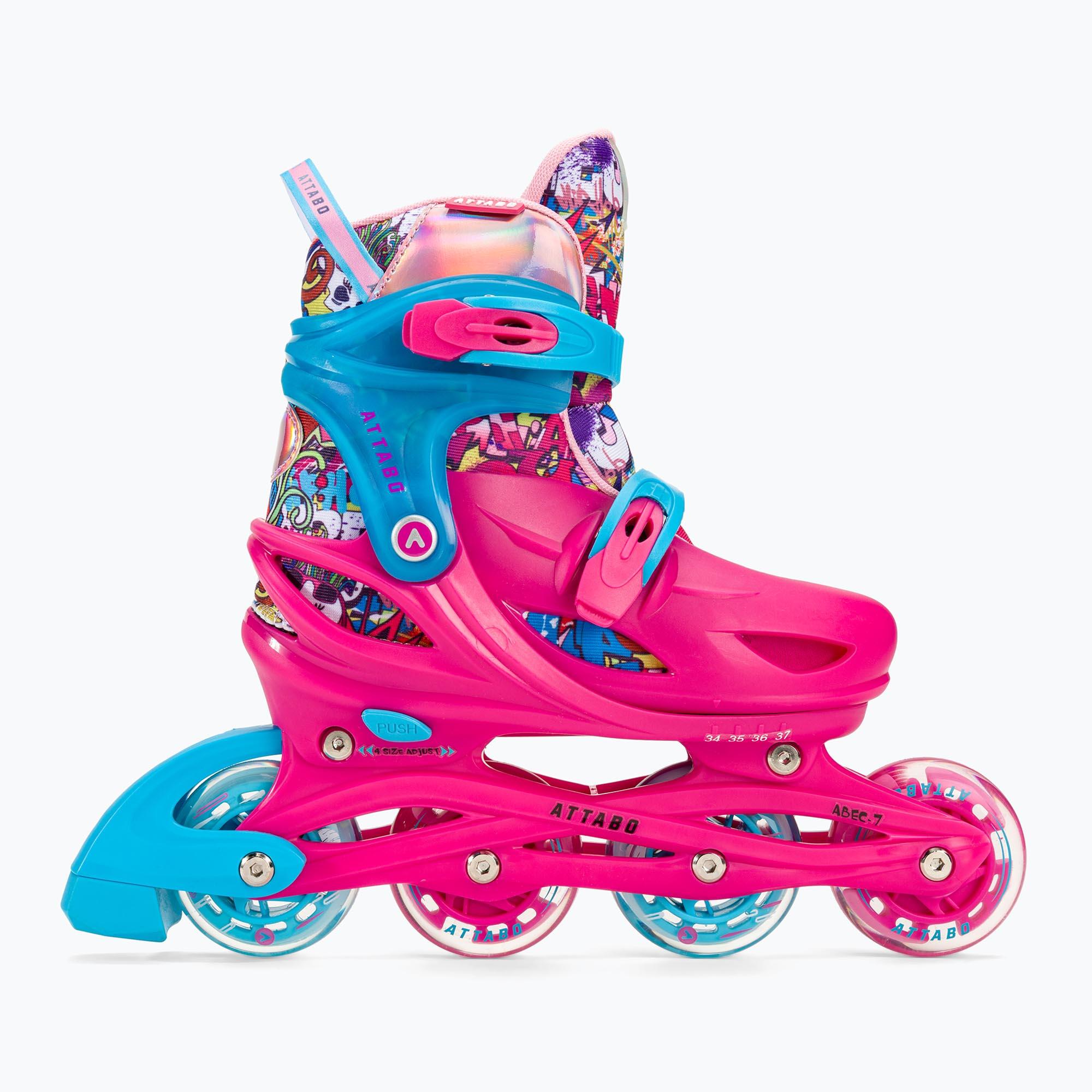Rolki dziecięce ATTABO Turbojet LED ABEC-7 Hardboot 2/7