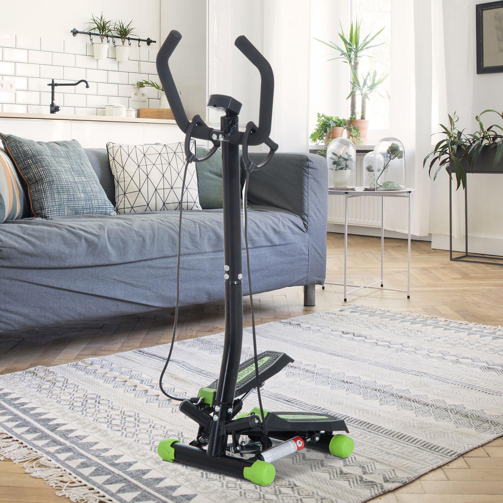 HOMCOM Stepper Professionale con Manubrio e Corde per Allenamento a Casa 2/7