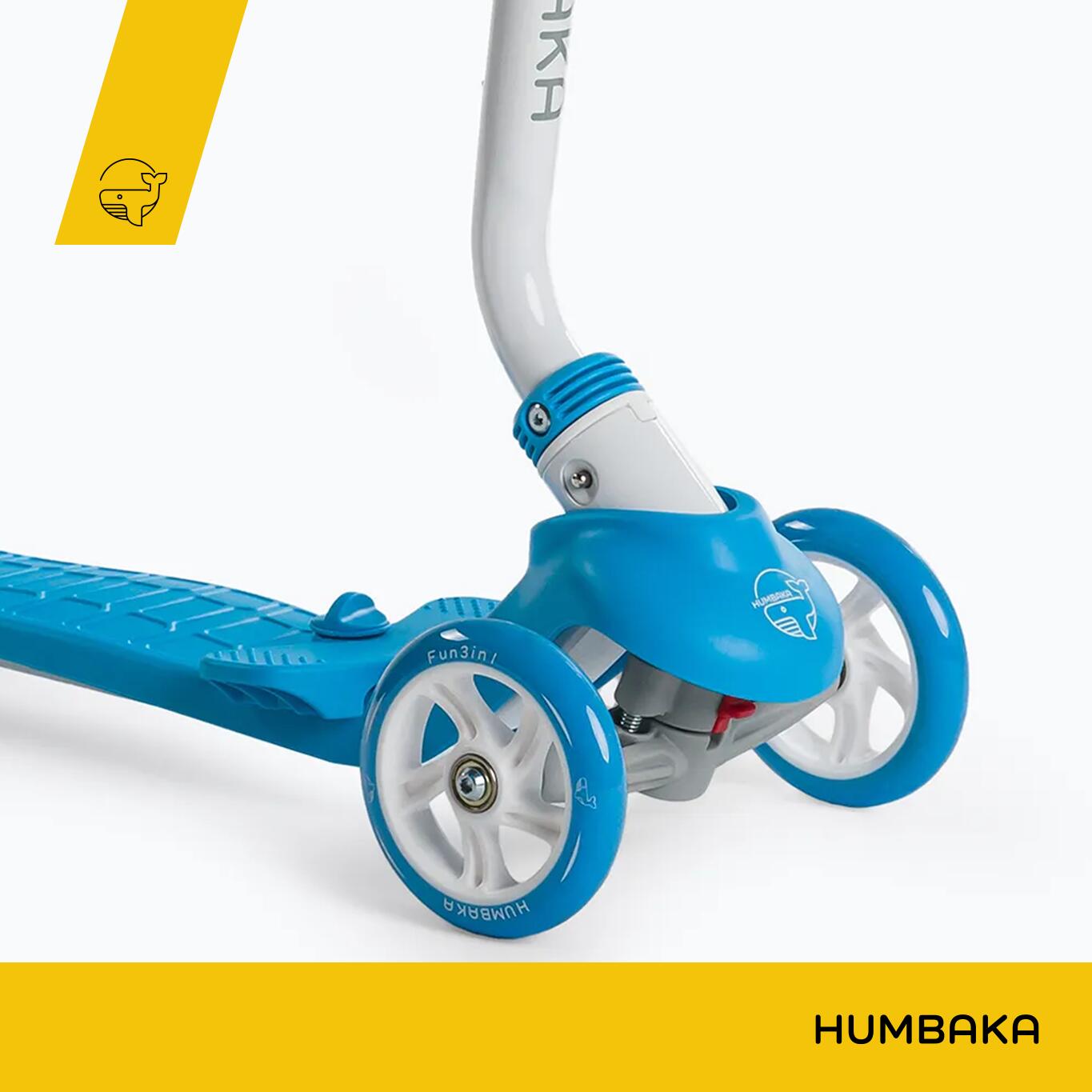 Monopattino a tre ruote per bambini HUMBAKA Fun 6/7