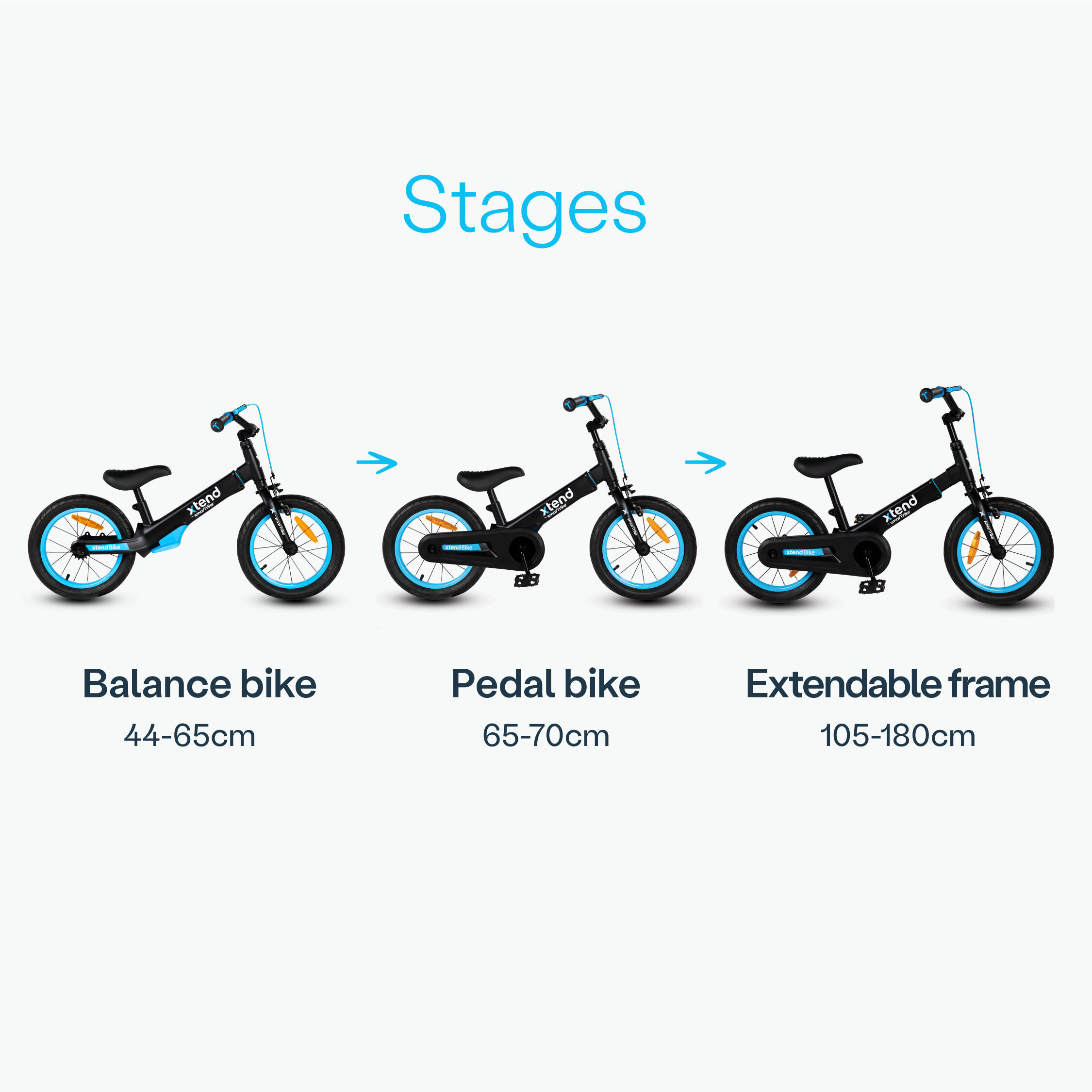 Xtend Bike Black Blue SMARTRIKE Decathlon