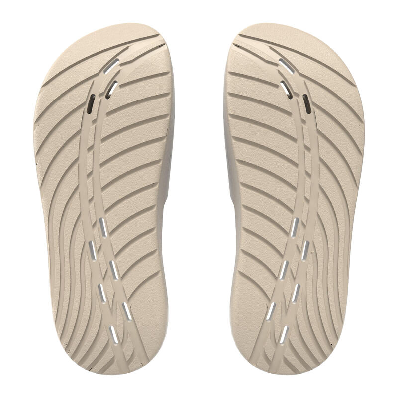 Șlapi bej Speedo Slide, uscare rapidă și confort pentru piscină și plajă