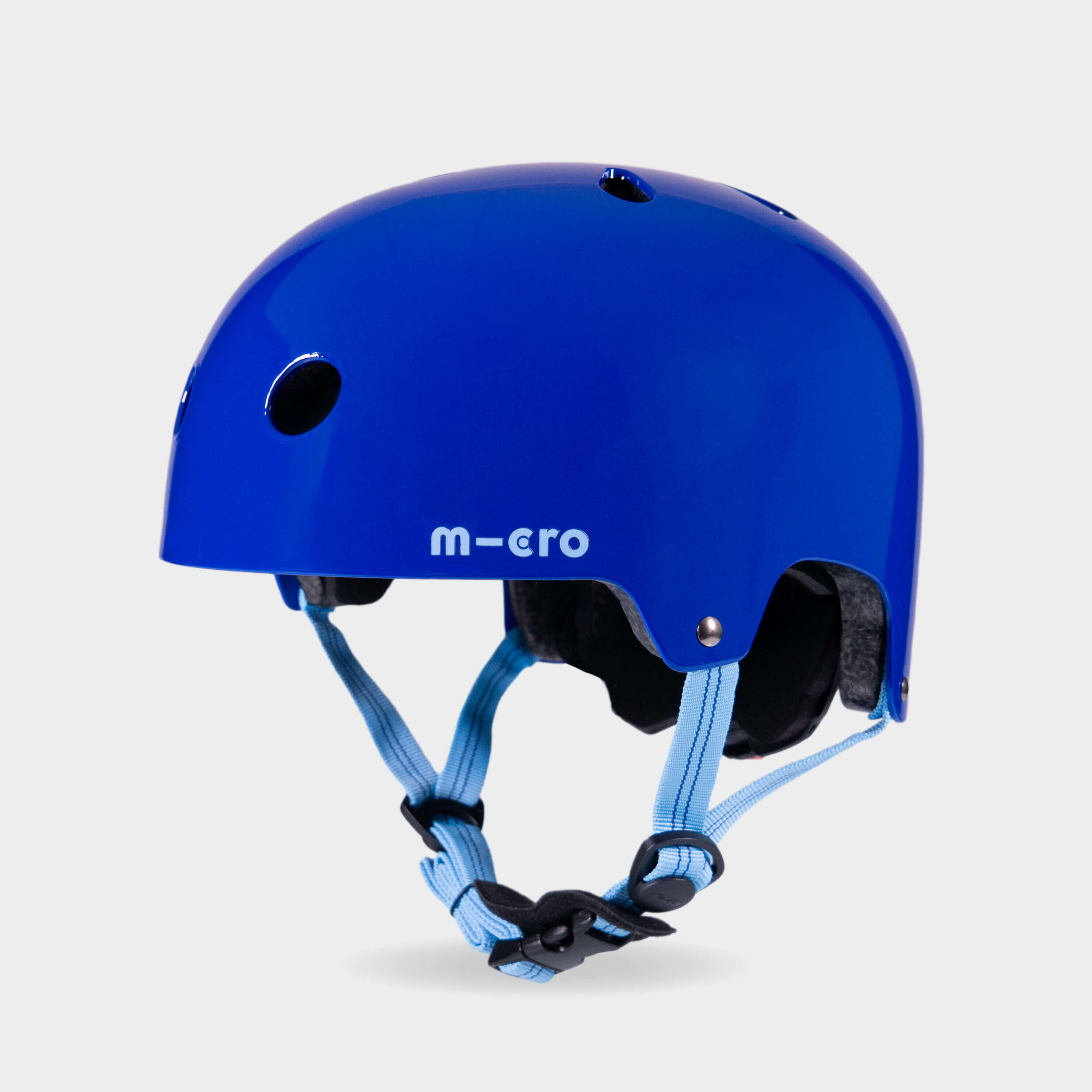 MICRO Plain Helmet: Glossy Blue