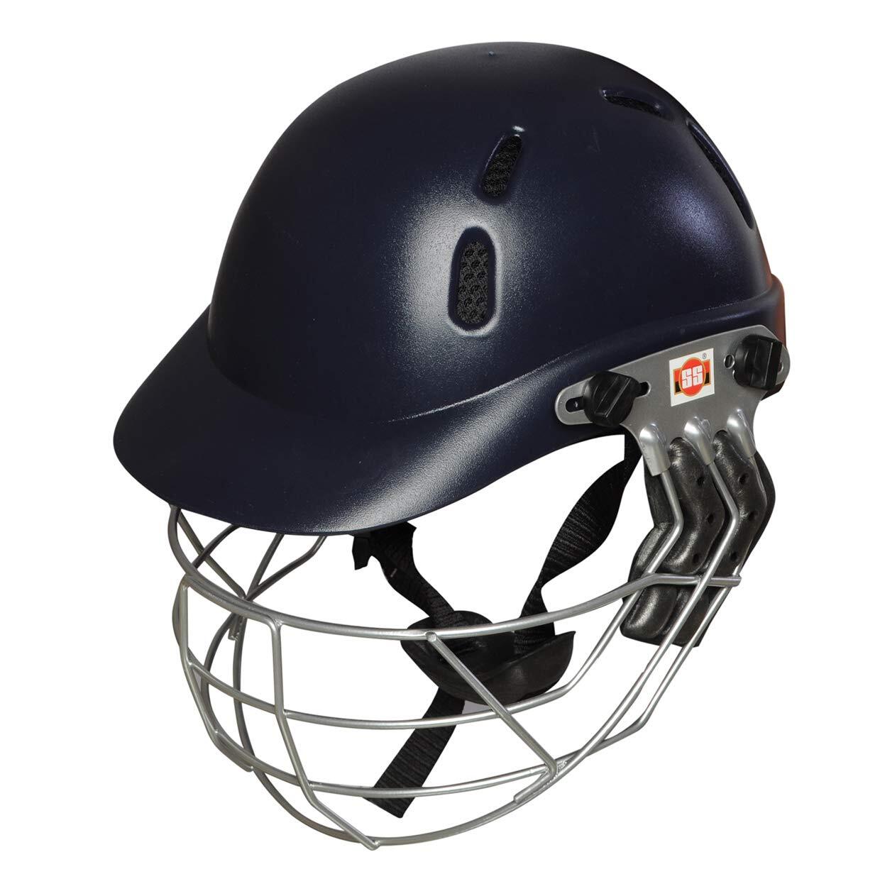 SS TON SS Elite Cricket Helmet | For Men & Boys | Mild Steel Grill | Eva Padding