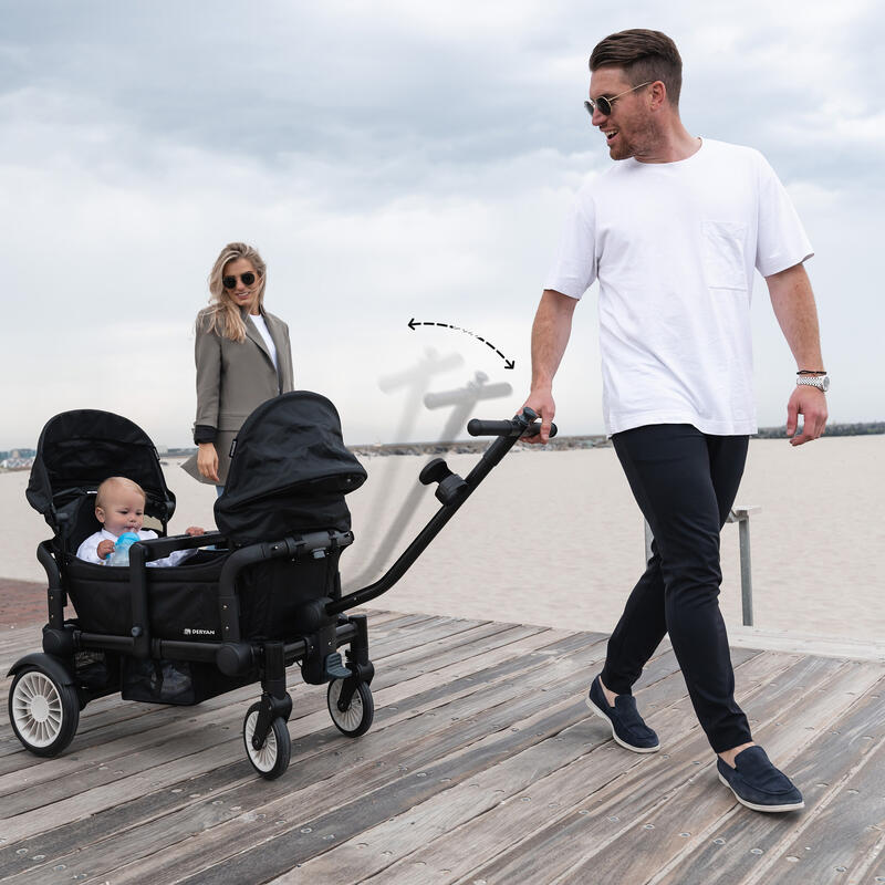 Deryan Luxe Sandy chariot tout-terrain pliant - Chariot tout-terrain pliable