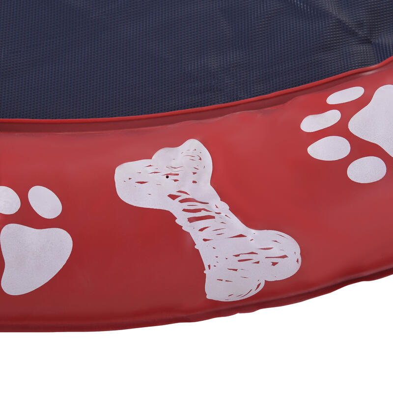 Splash Pad Mascotas PawHut 170x170 cm Rojo y Azul