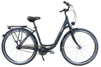 HAWK City Wave Easy Fahrrad Damen Herren 28 Zoll Schwarz 7 Gang Nabenschaltung