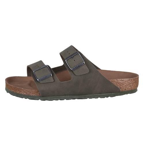 Chinelos para homens / masculino Birkenstock Arizona Desert Dust Thyme Syn Vegan