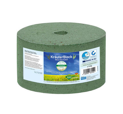 KRÄUTERBLOCK - pierre à lécher minérale, 3kg