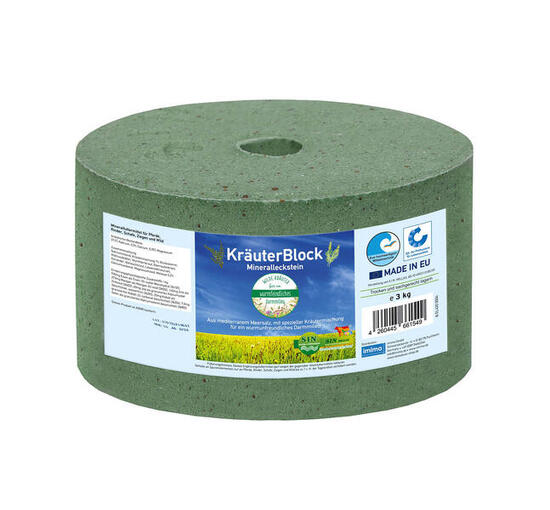 KRÄUTERBLOCK - pierre à lécher minérale, 3kg
