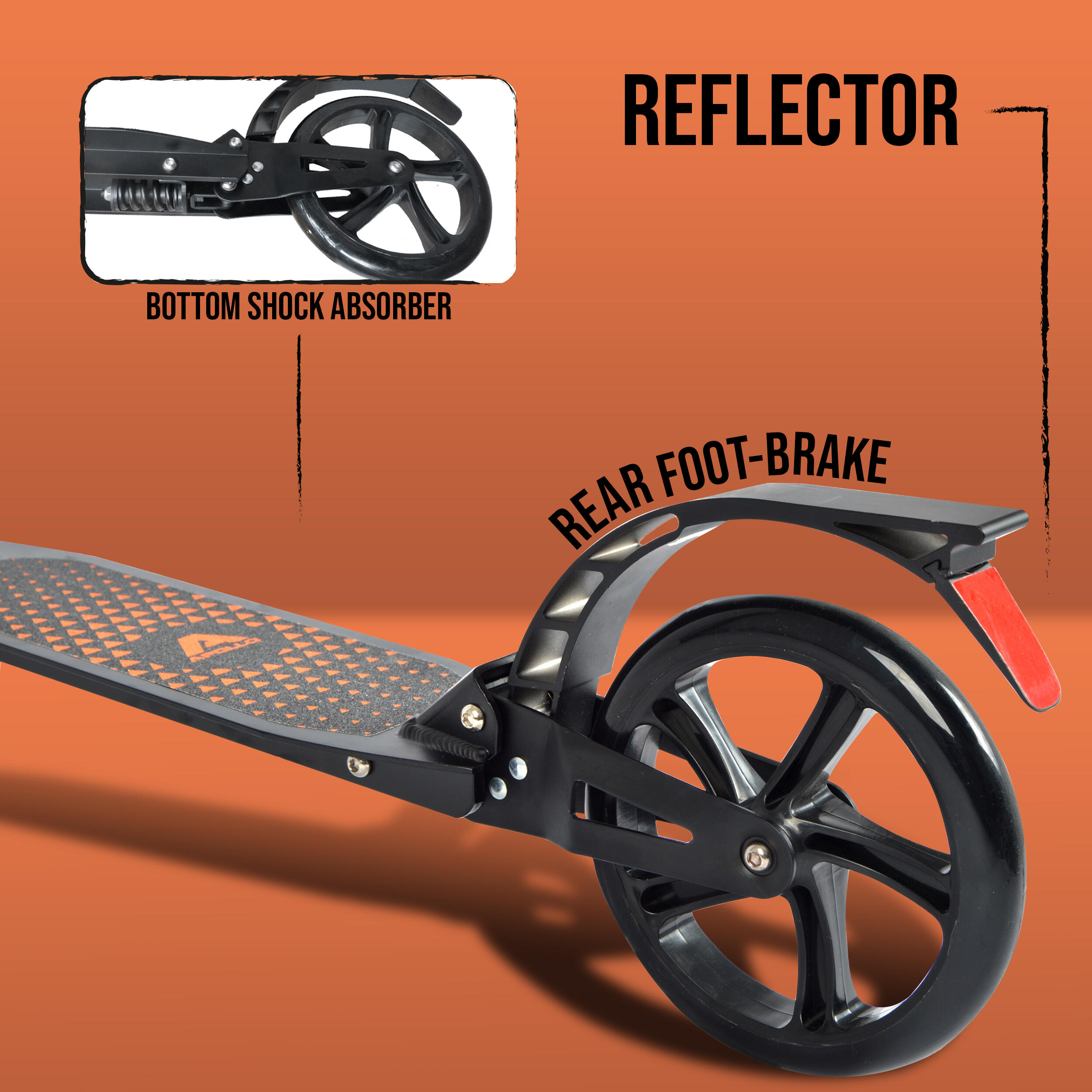 Monopattino Apollo Spectre PRO XXL - Pieghevole Con Ruote 200mm E Doppia Sospensione - Foto 6