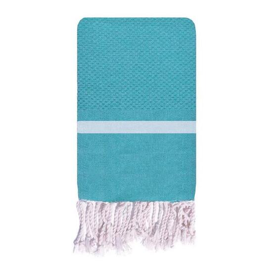 Fouta traditionnelle en coton 2x2m en nid d'abeille Melissa