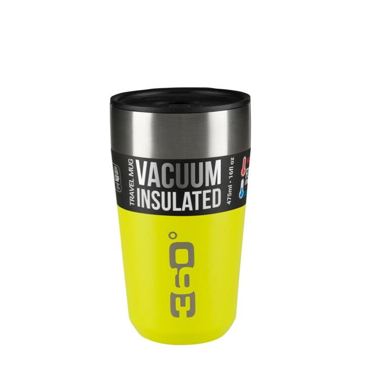 Insulated Travel Mug Stainless Steel 475ML Large - LIME