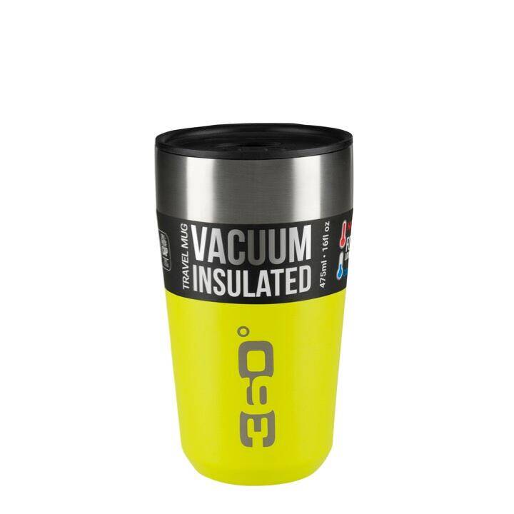 Insulated Travel Mug Stainless Steel 475ML Large - LIME -  5