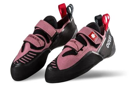 Chausson escalade OCUN Striker QC rose EU35 velcro double microfibre caoutchouc