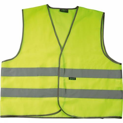 Wowow Sicherheitsweste für Erwachsene gelb mit Reflexstreifen L