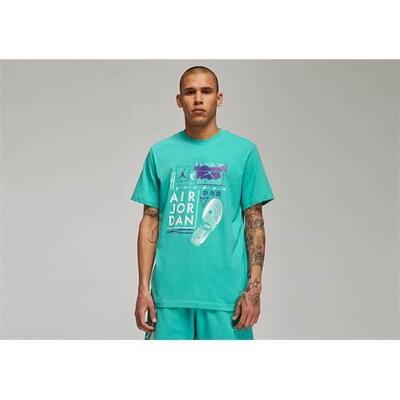 Hemden universeel voor heren nike air jordan brand graphic crew 2