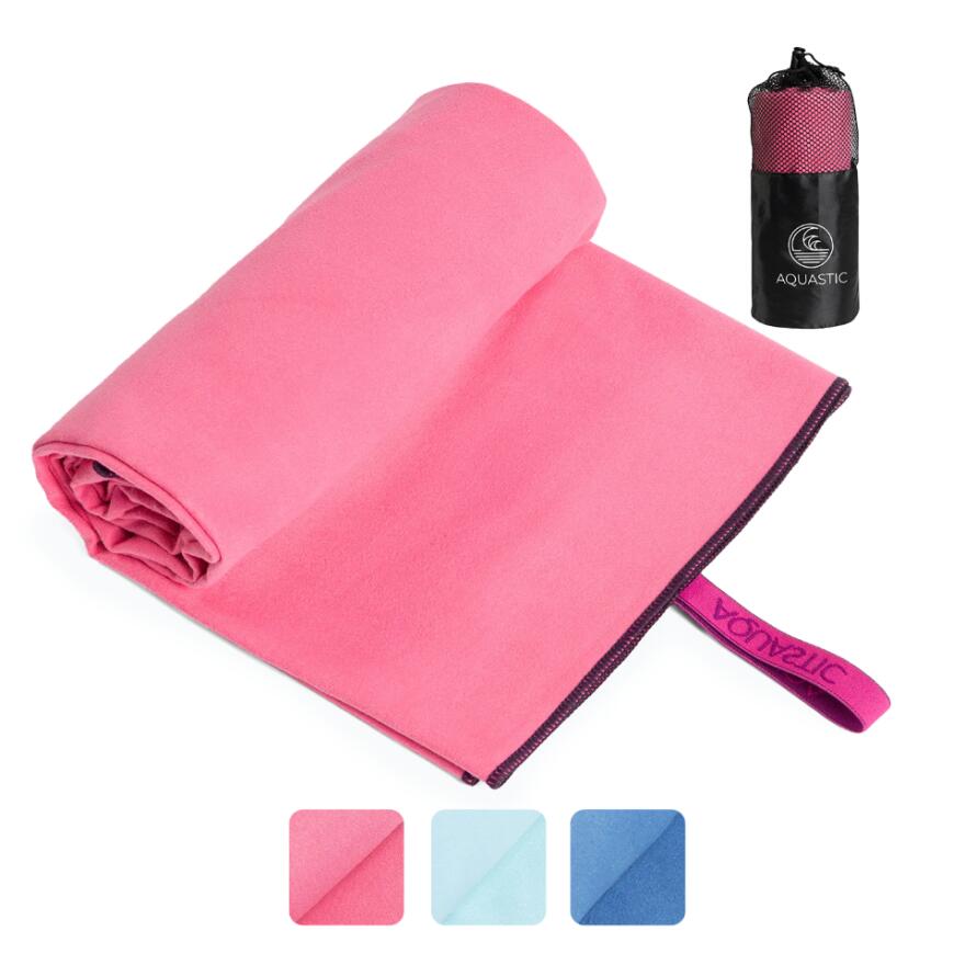 Aquastic - Serviette À Séchage Rapide Aquastic Havelu - Serviette - Rose - 48 Xl - Decathlon