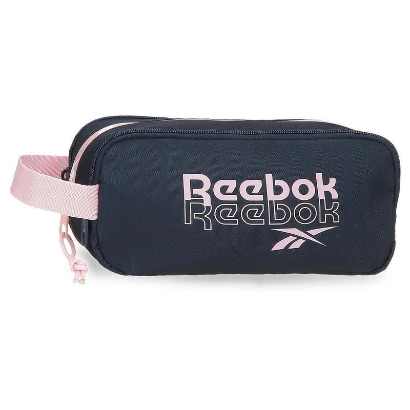 Estuche tres compartimentos Reebok Binley 10cm Azul marino