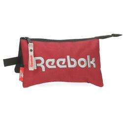 Estuche tres compartimentos Reebok Portland 12cm Negro