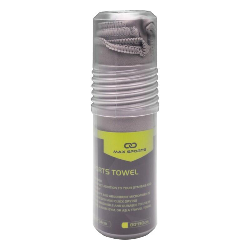 MAX SPORT Toalha Max Sports Nora Microfibra 54x40cm Cinza